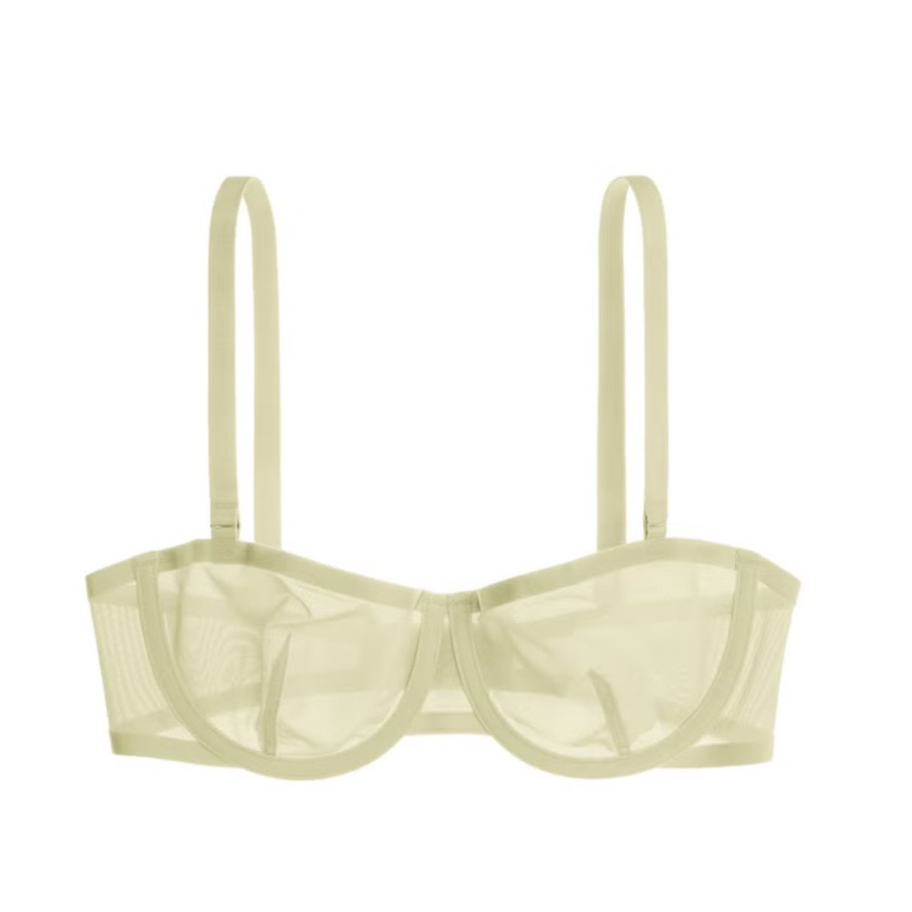 CUUP The Balconette Bra Mesh sage green limited edition